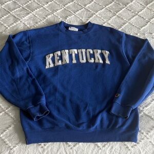 Champion Royal Blue 'Kentucky' Crewneck Sweatshirt